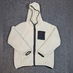 Ugg Kadence Womens Hoodie Size S Beige  Sherpa Full Zip Jacket